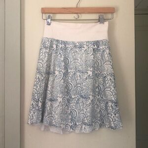 Gaia Conceptions Limited Edition Simplicity Block Print Short Skirt NWT